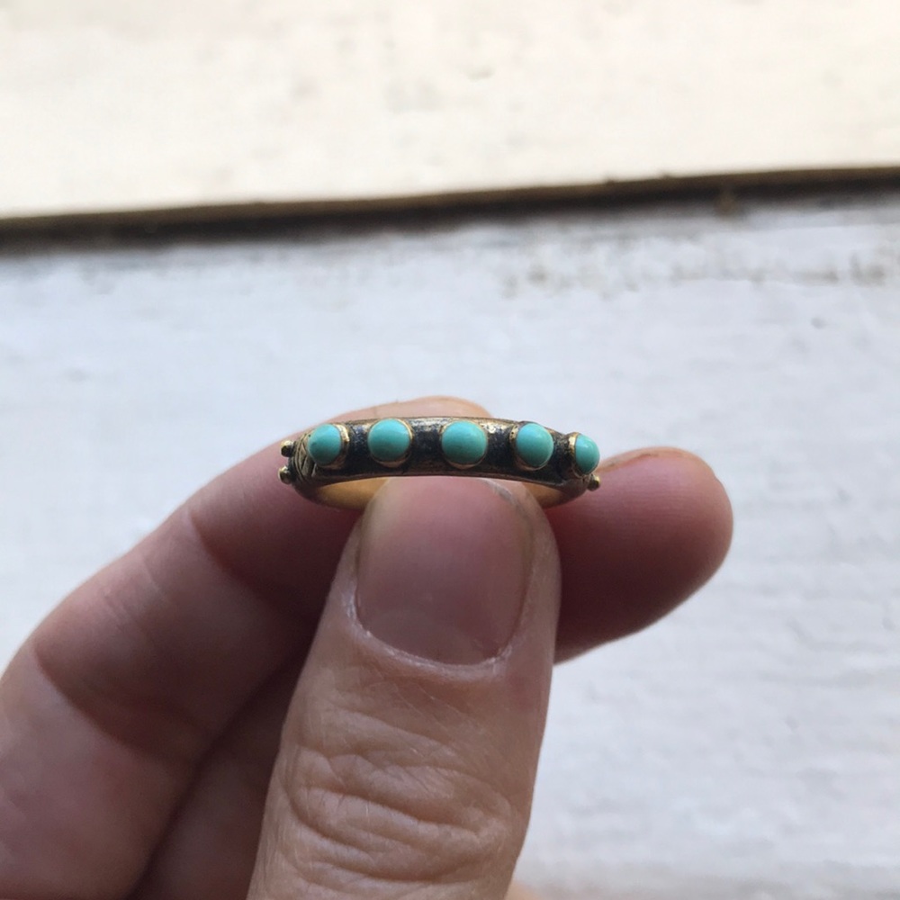 Dream collective turquoise snake eyes ring